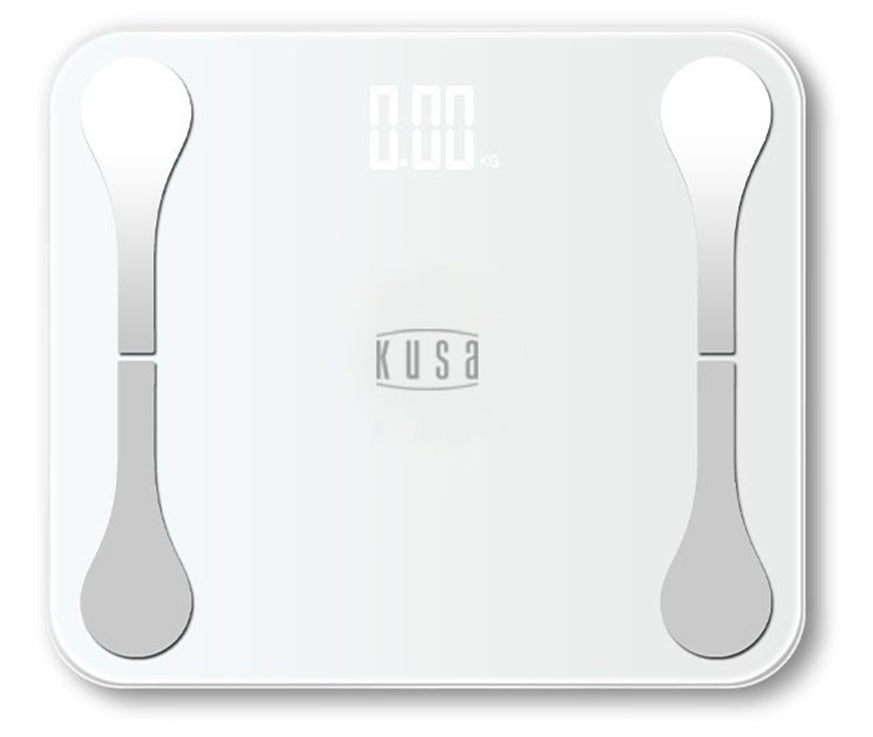 Kusa - WS-100-WH 智能體重脂肪磅白色(帶APP)高精度數字