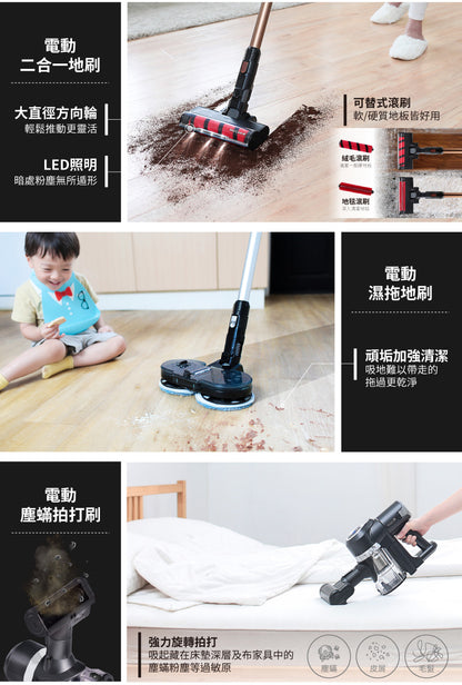 Bmxmao - 電動濕拖無線吸塵器MAO Clean M7 洗地機 （銀色）