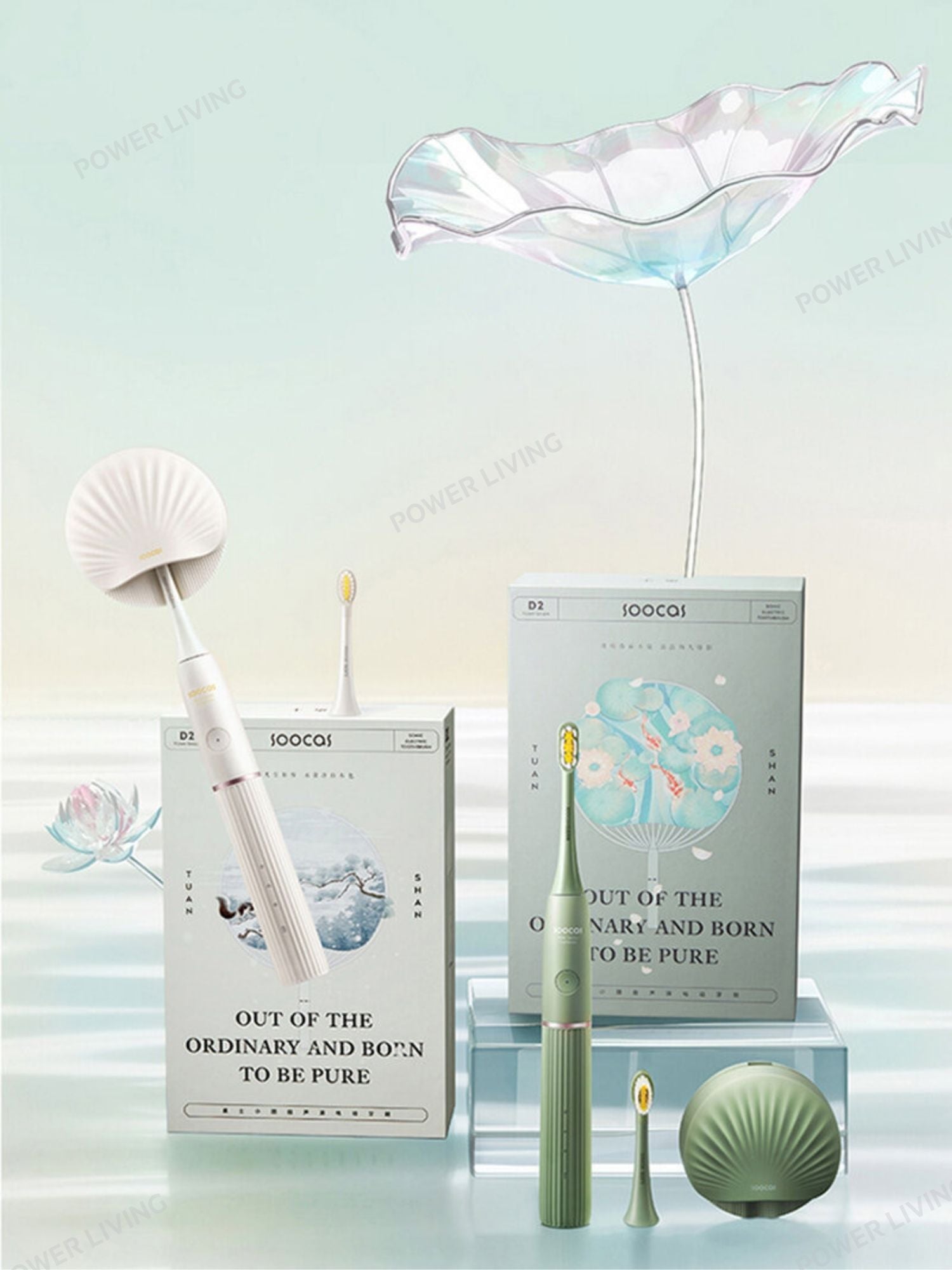 SOOCAS - D2 UVC紫外線滅菌聲波電動牙刷 （白色） 【香港行貨】 D2-WH SOOCAS