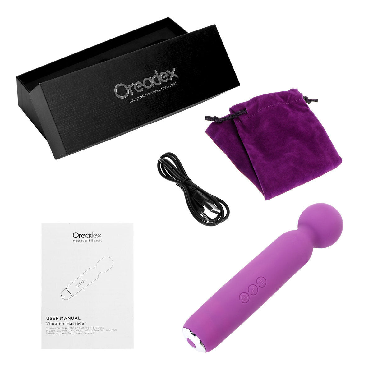 Oreadex - 震動按摩捧紫色 OD294(沒有保養-7天有壞包換) Oreadex