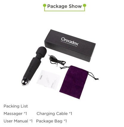 Oreadex - [Hong Kong licensed goods] Female-oriented sexy vibration massager OD291 (black)