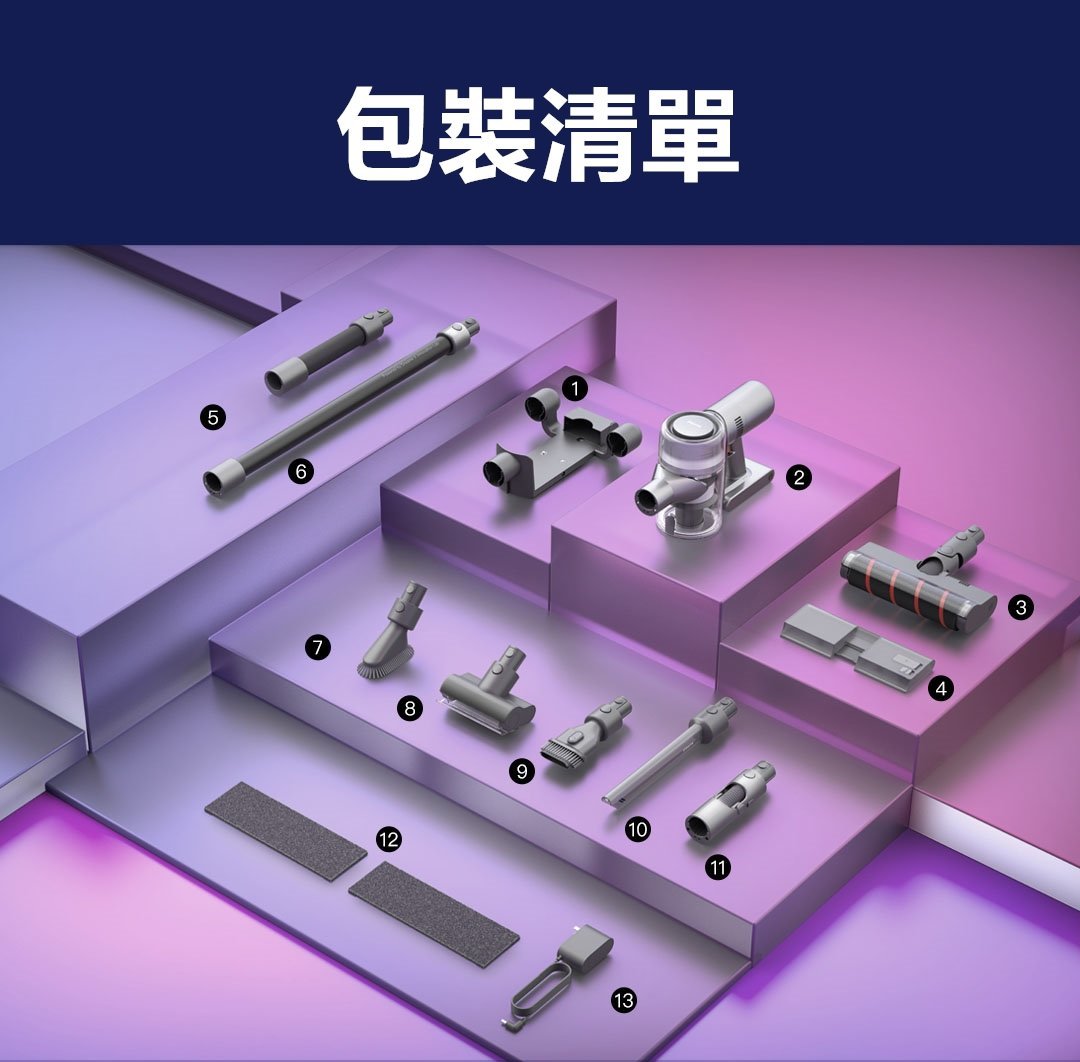 Dreame - 追覓 V12 吸拖一體無線吸塵機|洗地機|27kPa吸力|185AW 吸力功率 Dreame