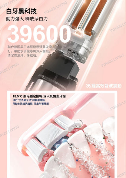 SOOCAS - X3U Whitening Sonic Electric Toothbrush (Pink) [Hong Kong Licensed Product]