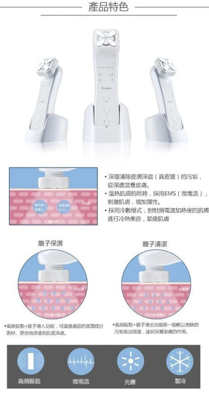 Oreadex - [Hong Kong licensed product] Ion moisturizing RF radio frequency beauty instrument OD1390